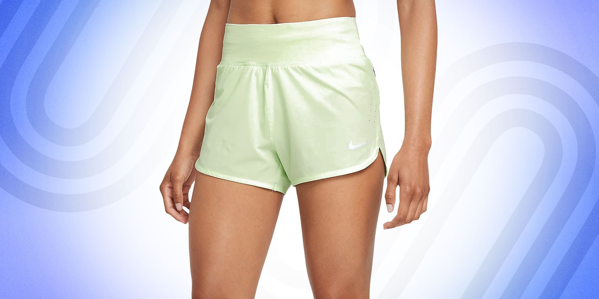 QUEENIEKE Women 6 inches Inseam Mid-Waist 3-Pocket Running Shorts Fitness Workout 70822 
