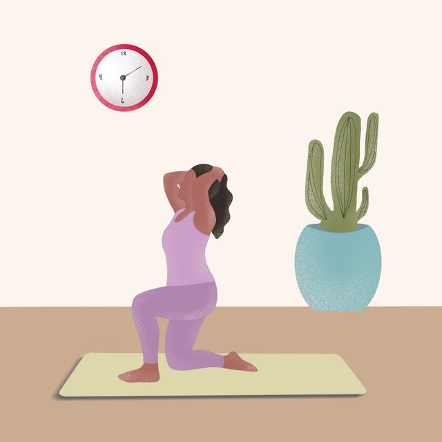 a women's yoga illustration