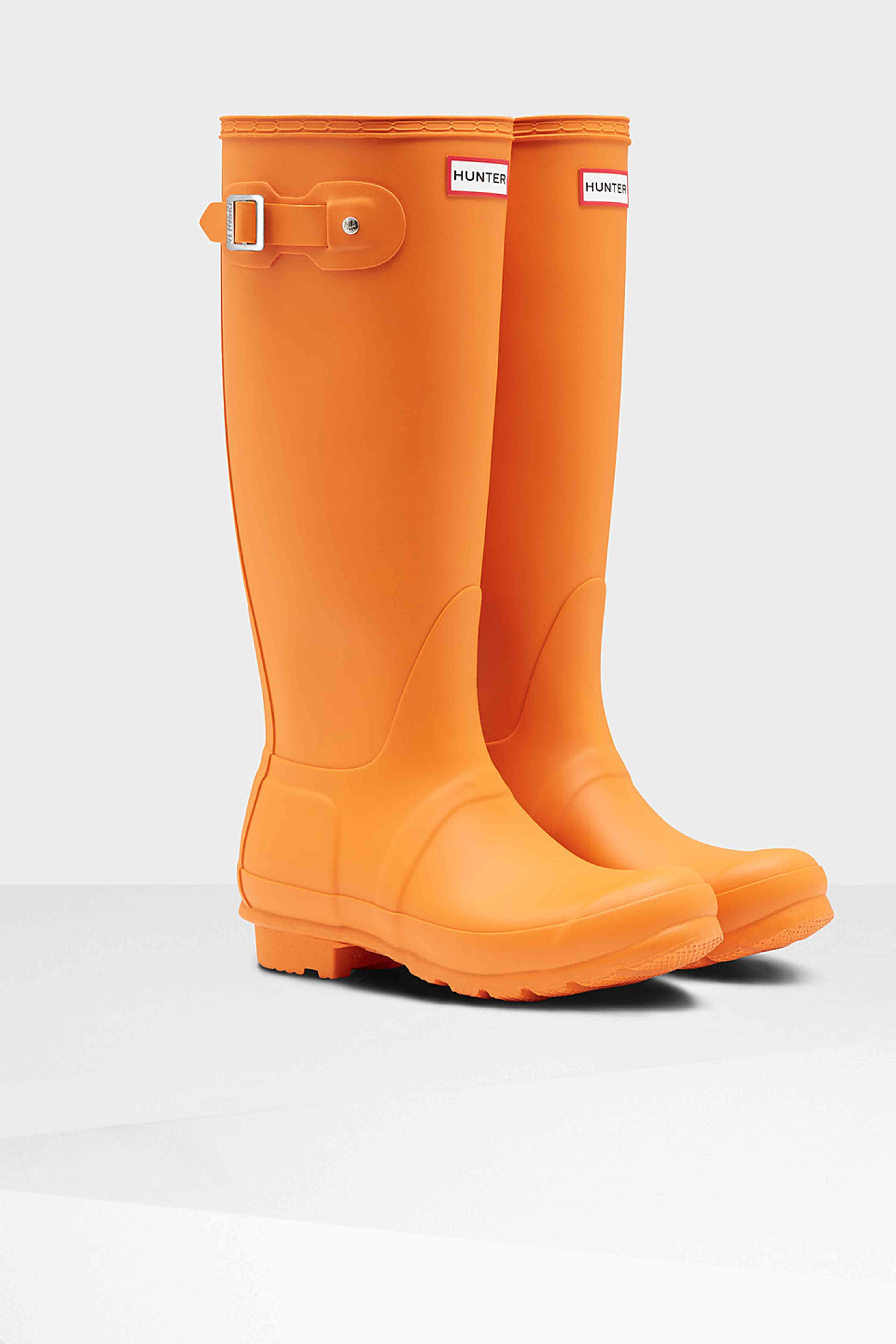 orange hunter boots