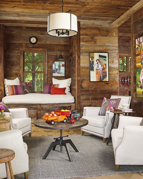 25 Rustic Living Room Ideas Modern, Wooden Walls In Living Room