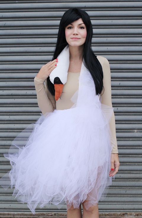 work appropriate halloween costumes swan dress