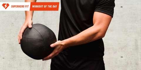 ryan reynolds trainer demonstrates med ball chest pass how to do