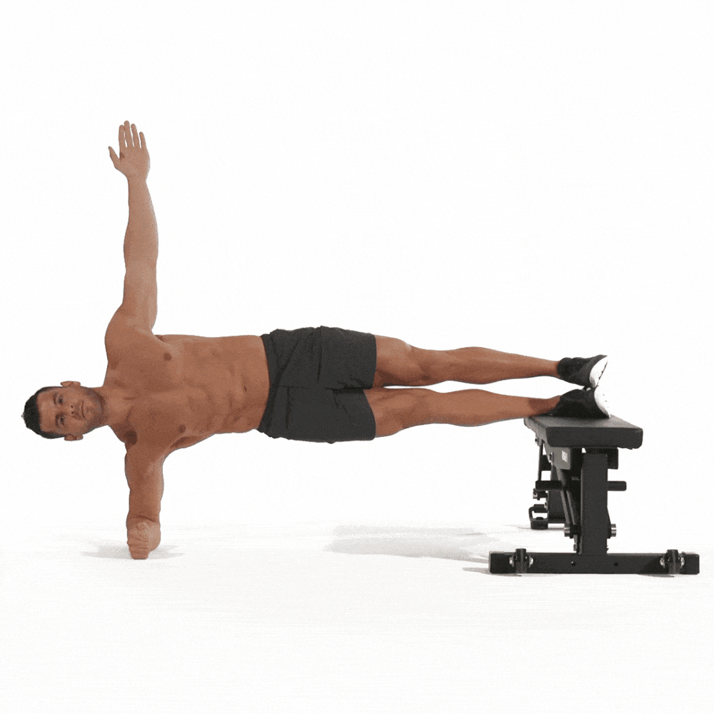 How To Do The Feet Elevated Side Plank Men S Health