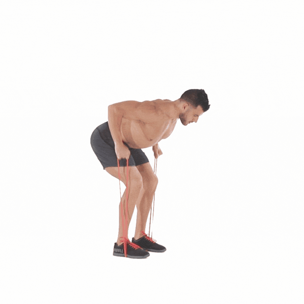 How To Do The Resistance Band Bent Over Row Mens Health 