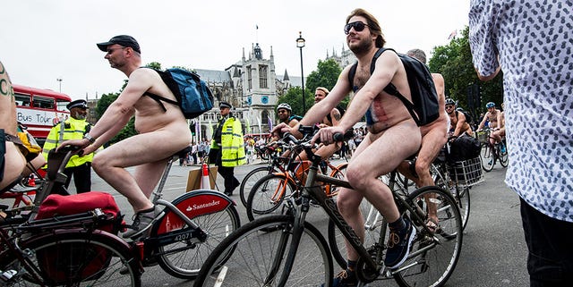 world naked bike ride, naked biking, naked bicycling, how to bike naked