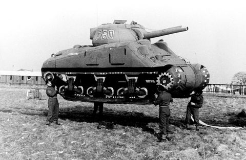 world war ii rubber tank