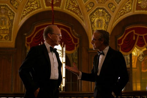 worth 2021, michael keaton as kenneth feinberg and stanley tucci as charles wolf cr monika lek netflix