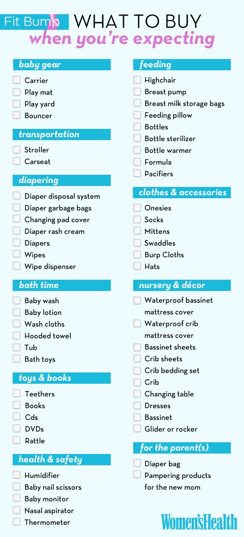 need for baby checklist