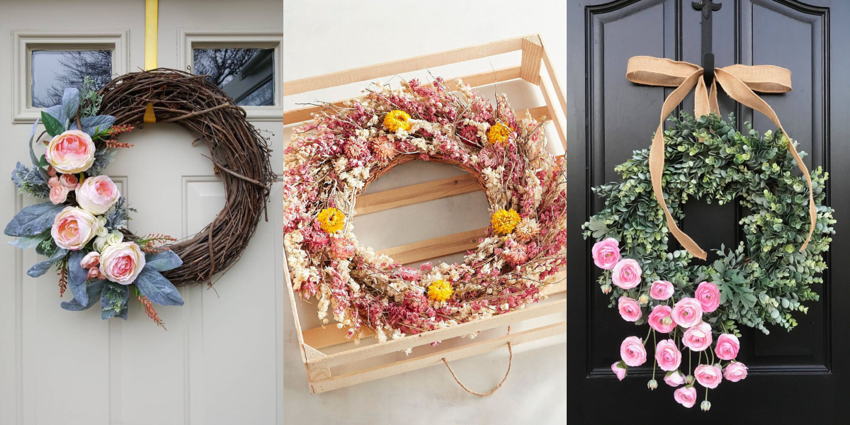 30 Spring Wreaths Easter And Spring Door Decorations Ideas 