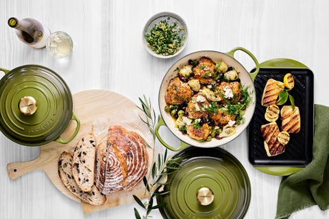 williams sonoma x le creuset olive