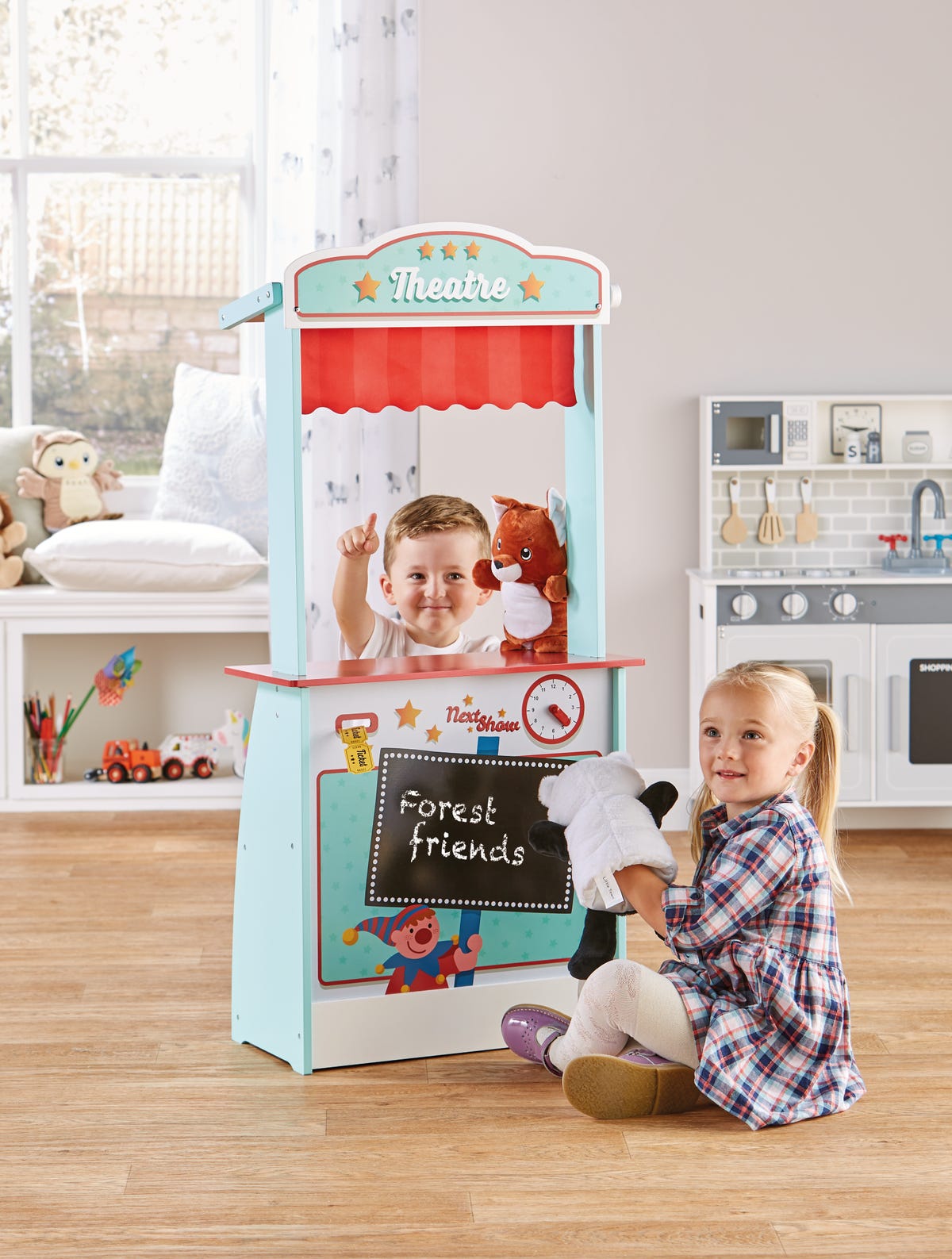 aldi wooden toy chest