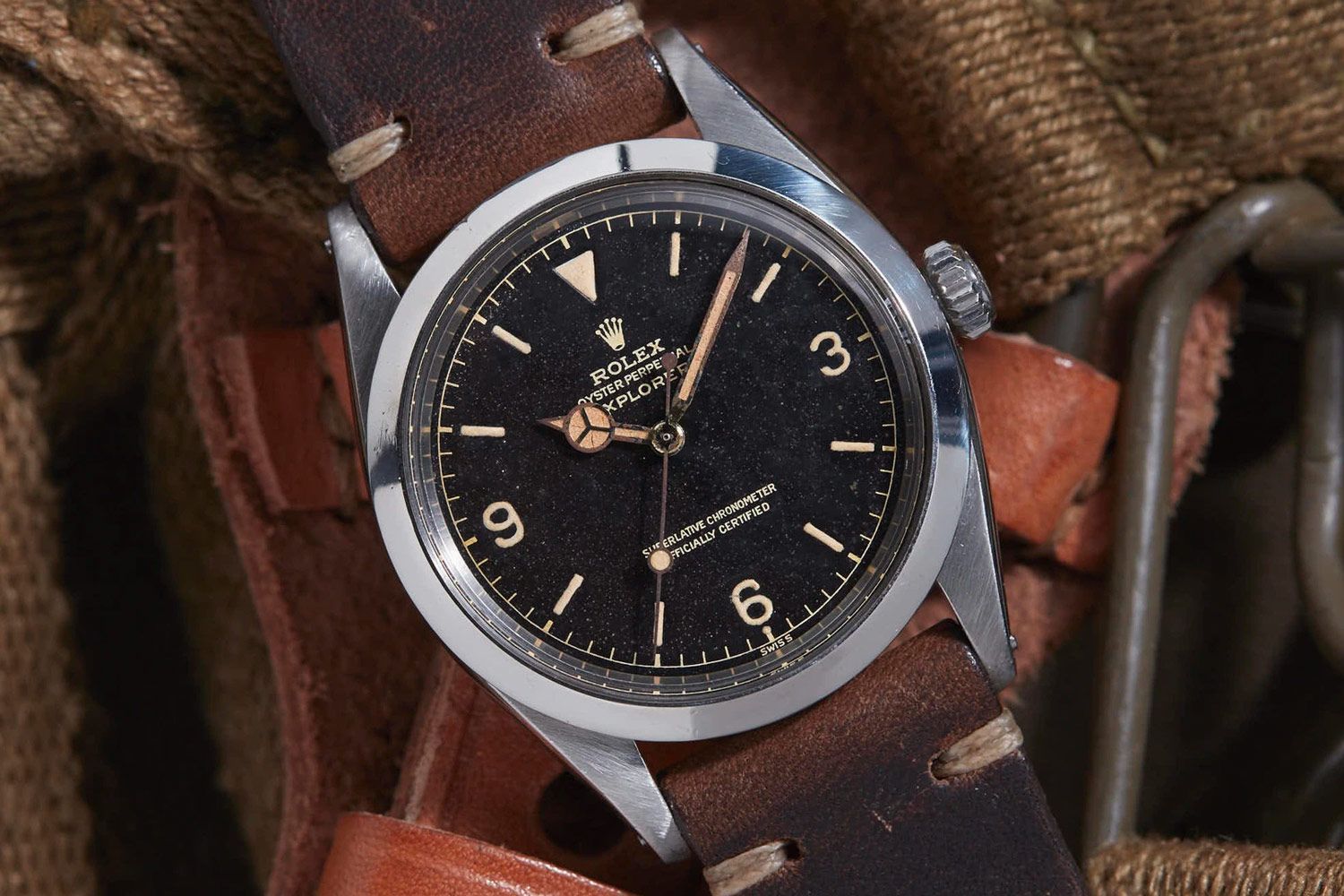 rolex brown watch