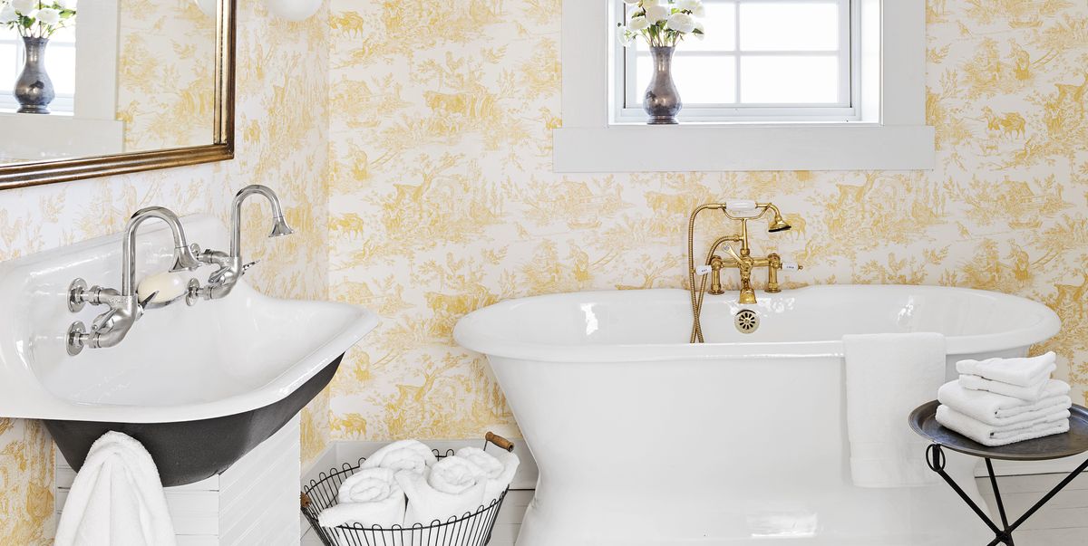 28 Bathroom Wallpaper Ideas Best Wallpapers For Bathrooms - How Many Days To Fit A New Bathroom