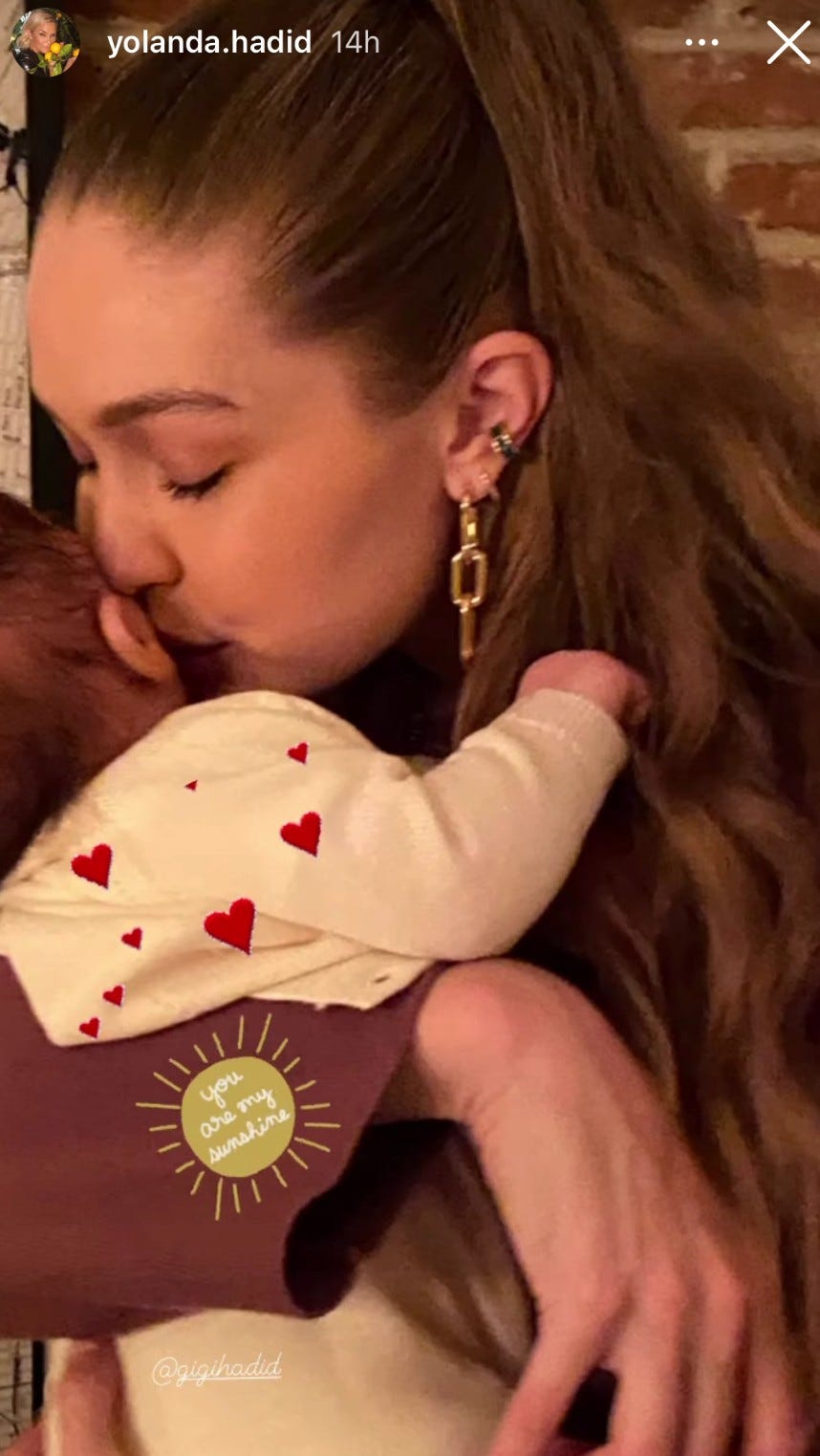 This New Photo of Gigi Hadid Snuggling Her Baby Is Adorable