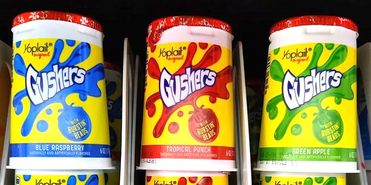 Yoplait Just Released Gushers Yogurt That’s Filled With