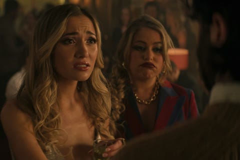 you l to r tilly keeper as lady phoebe, eve austin as gemma in episode 401 of you cr courtesy of netflix © 2022