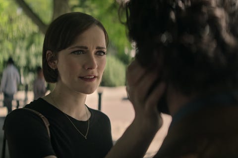 you l to r charlotte ritchie as kate, penn badgley as joe goldberg in episode 408 of you cr courtesy of netflix © 2023