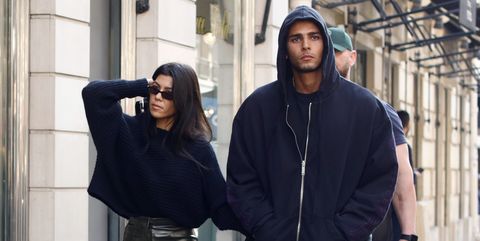 Younes Bendjima and Kourtney Kardashian in Paris