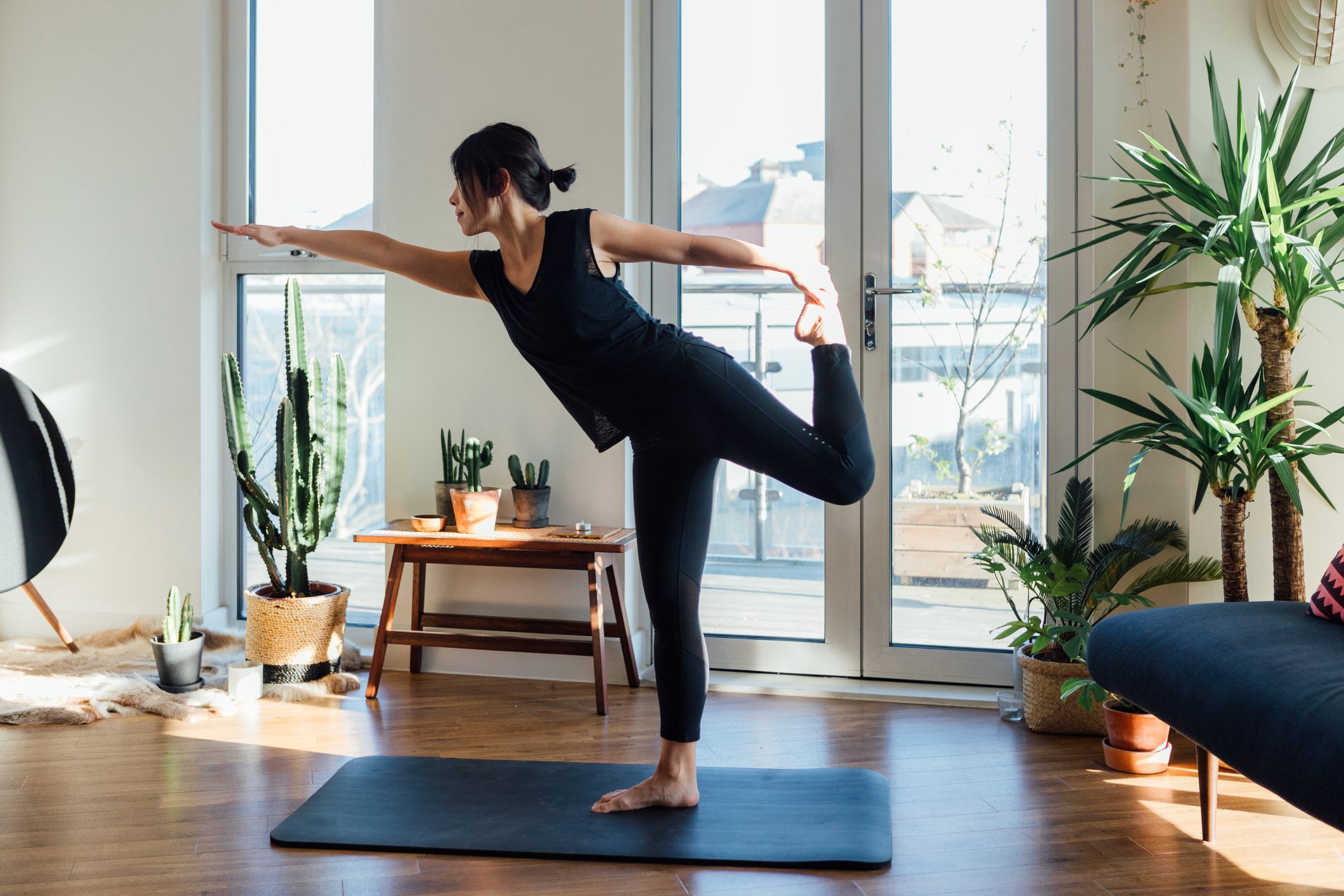 Making some yoga is a good chance to show your shapes