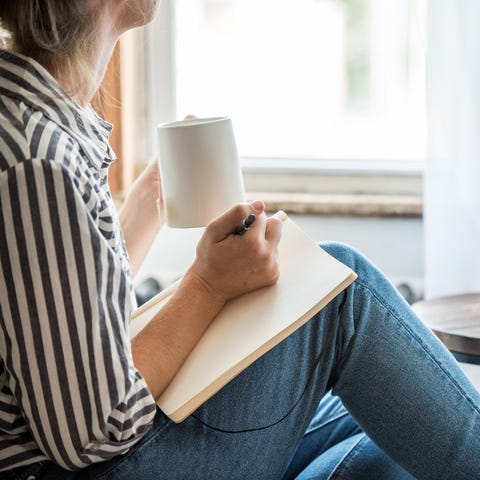 a young woman taking a break from technology