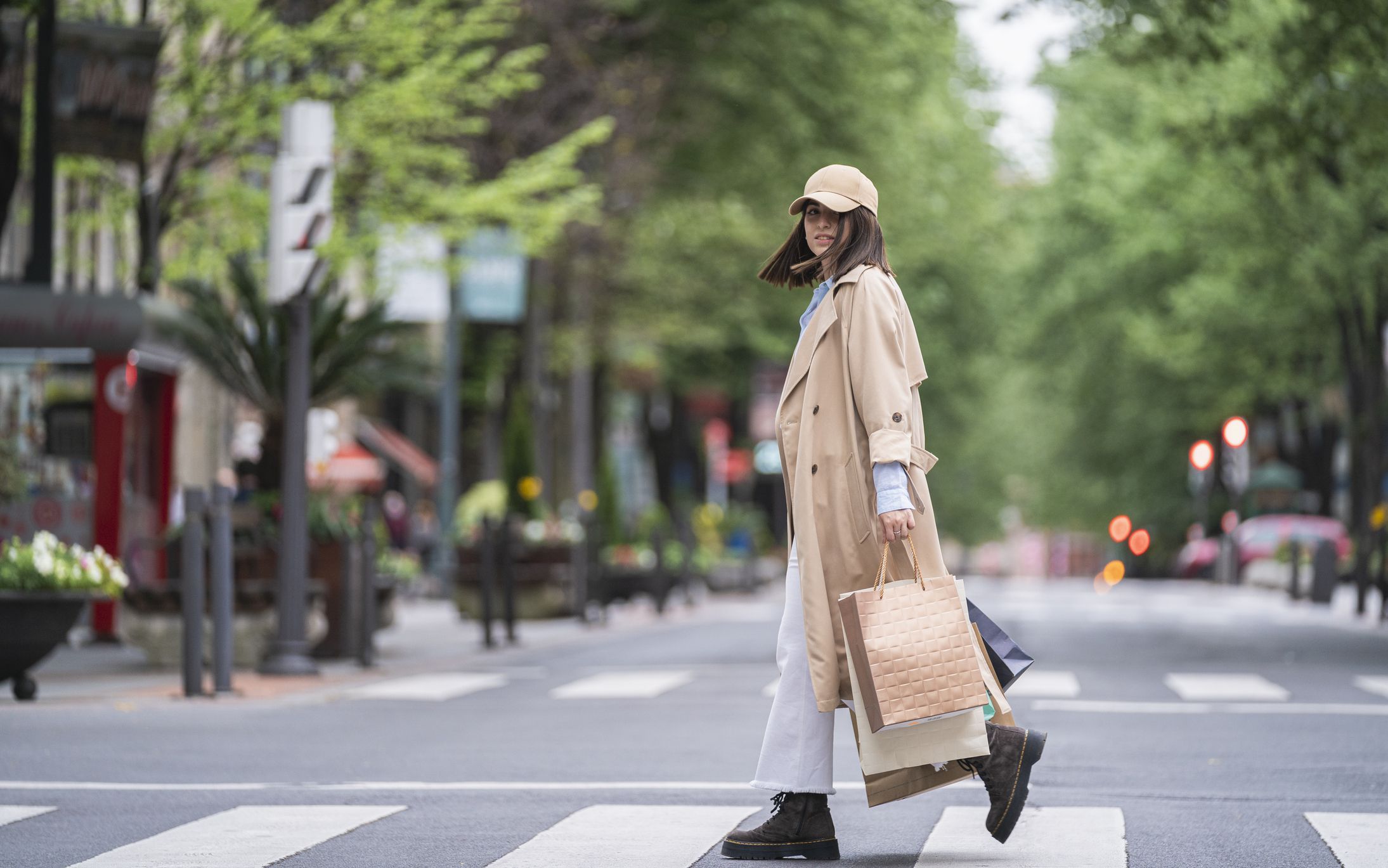 trench coat style jacket