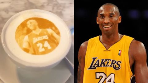 Basketball player, Coffee, Junk food, Drink, Player, Jersey, Team, 