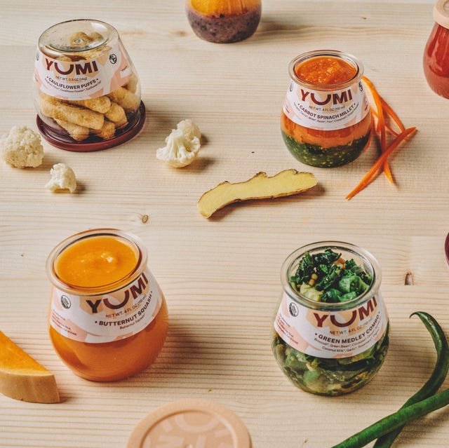 Assorted baby food jars from Yumi, a good housekeeping best kids meal delivery service assorted baby food jars from yumi, a good housekeeping best kids meal delivery service