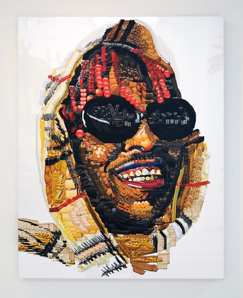 Yung Jake's Emoji Art - Willow Smith And Gigi Hadid Portraits