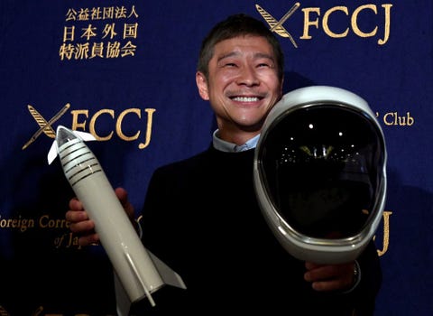 TOPSHOT-JAPONYA-UZAY-Maezawa-SpaceX TOPSHOT-JAPONYA-UZAY-Maezawa-SpaceX