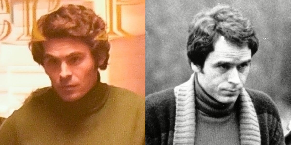 Zac Efron As Ted Bundy In New Extremely Wicked Set Photo Zac Efron Looks Just Like Serial Killer 7327