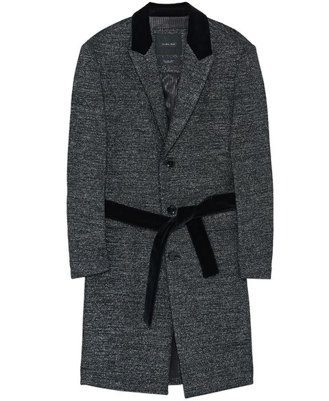 Clothing, Outerwear, Coat, Overcoat, Sleeve, Collar, Grey, Trench coat, Jacket, Robe, 