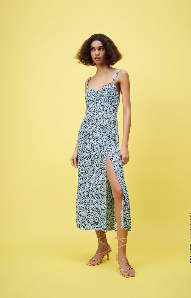 vestito fiori zara