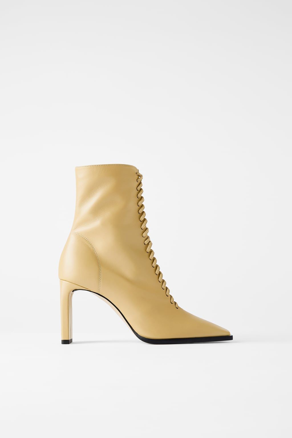 zara heeled booties