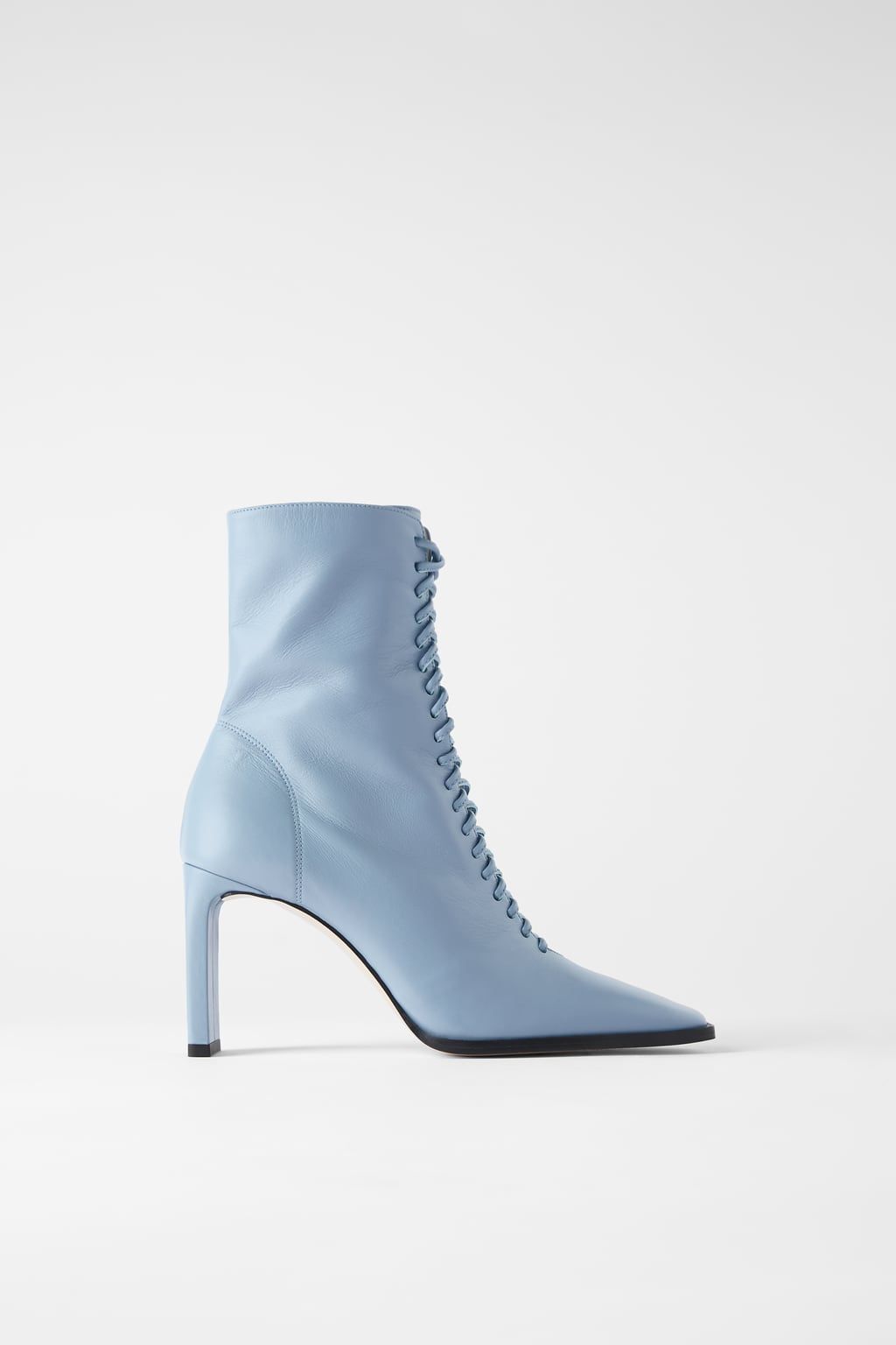 silver ankle boots zara