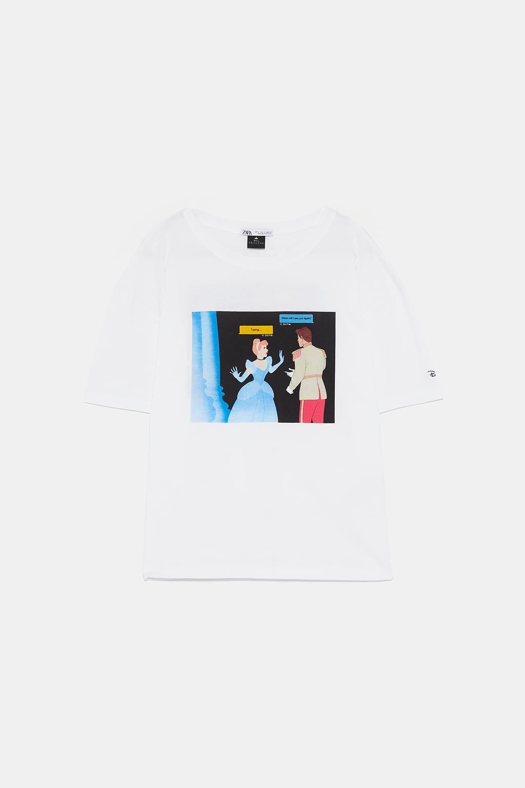 camiseta cenicienta zara