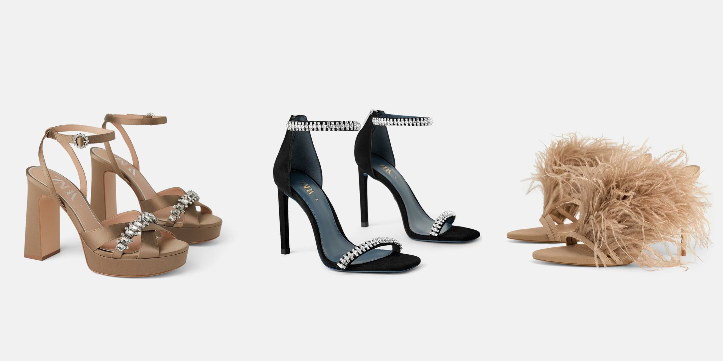 zapatos de fiesta de Zara, planos, con tacón sensato y elevarán todos tus looks formales - Esta sección de Zara tiene los mejores zapatos de fiesta