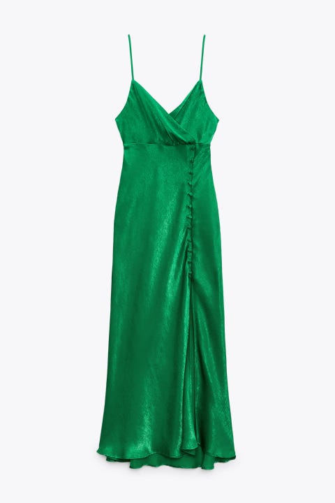 Cómo combinar los 34 vestidos verdes más bonitos de firmas low
