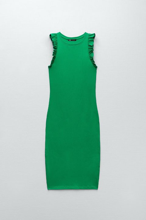 Cómo combinar los 34 vestidos verdes más bonitos de firmas low