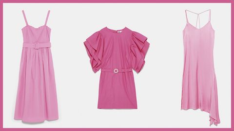 Zara tiene los vestidos de color rosa que necesitas este verano