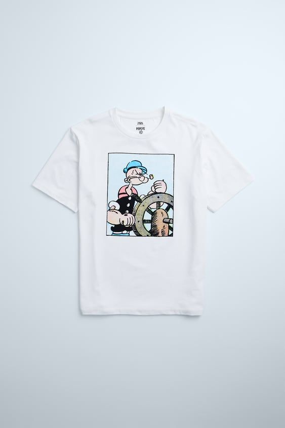 camiseta popeye zara