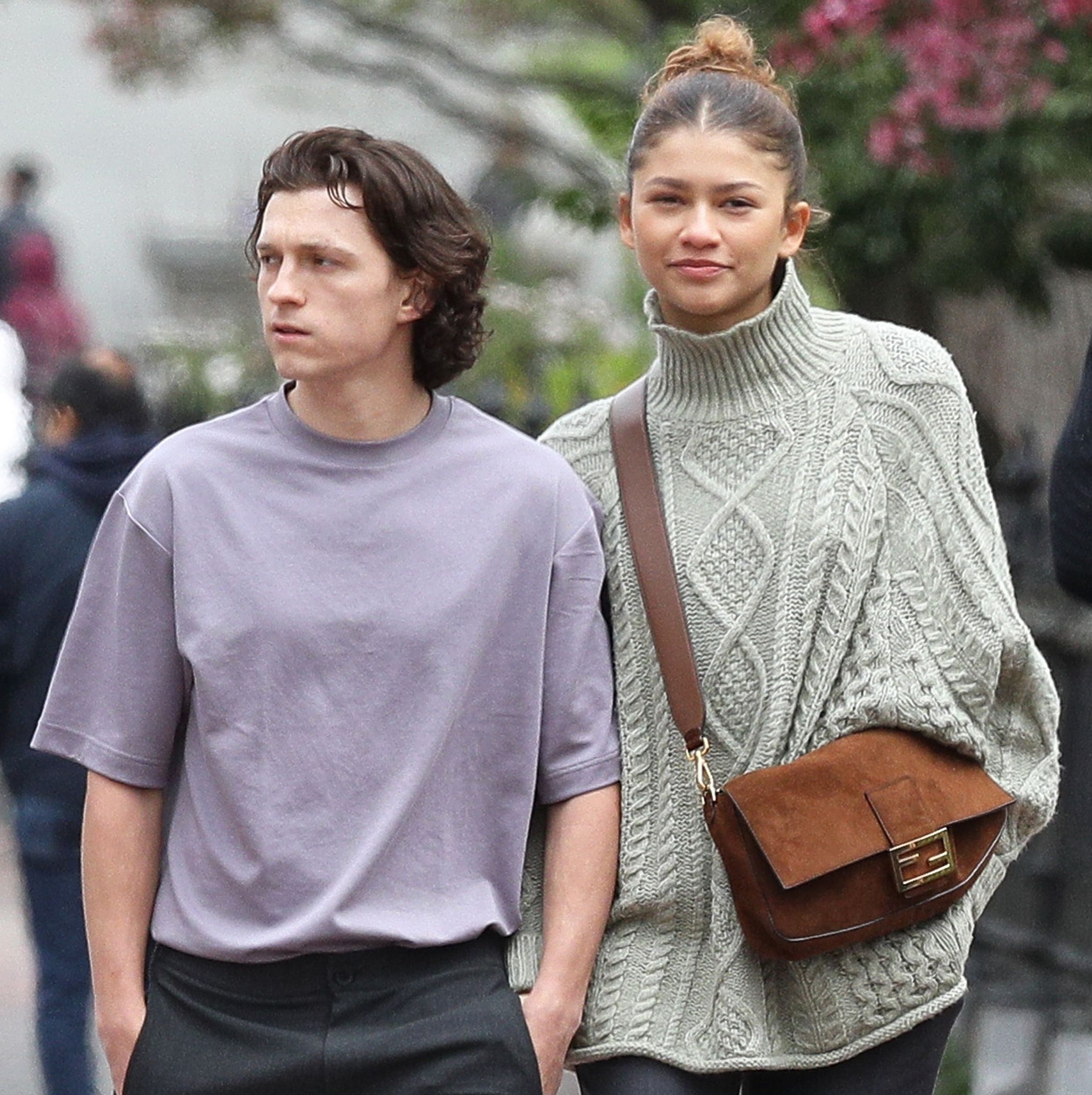 Zendaya and Tom Holland Held Hands in His Pocket During Cute Boston Shopping Date
