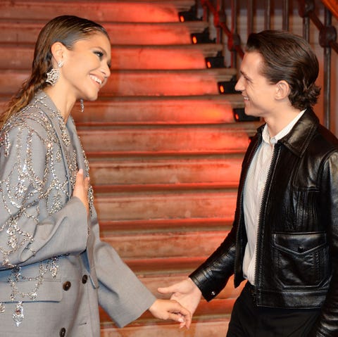Zendaya and Tom Holland at the Spider-Man: No Way Home London Photocall zendaya and tom holland at the spider man no way home london photocall