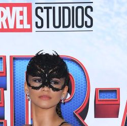 Zendaya's Look at the Spider-Man Premiere Was Sheer, Webbed Perfection