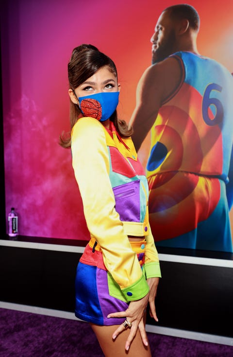 zendaya at the space jam 2 premiere