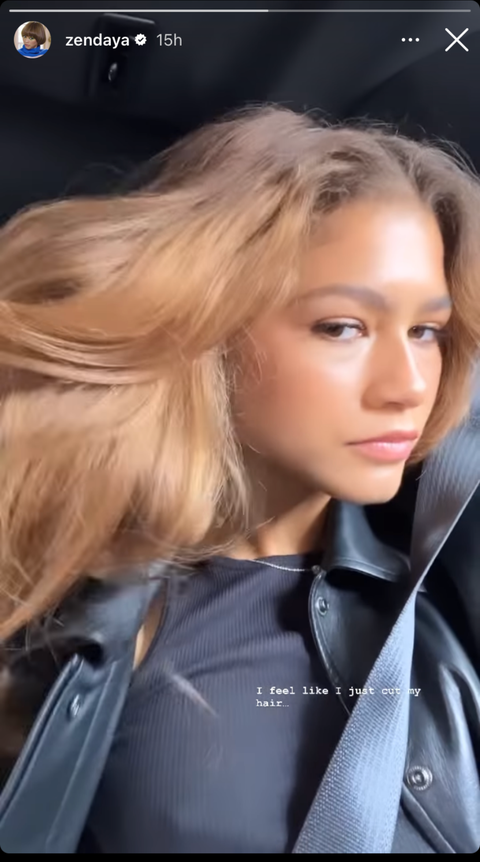 Zendaya shares new Instagram pics of her blonde hair