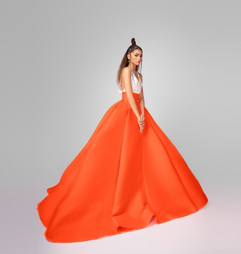 Zendaya Dressed Like a Modern Princess in Valentino Haute Couture at the 2021 Critics’ Choice Awards