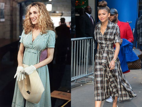 Satc のキャリーがお手本 おしゃれセレブの90年代ファッション Satc のキャリーがお手本 おしゃれセレブの90年代ファッション