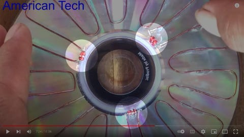 cd solar cell with zener diodes