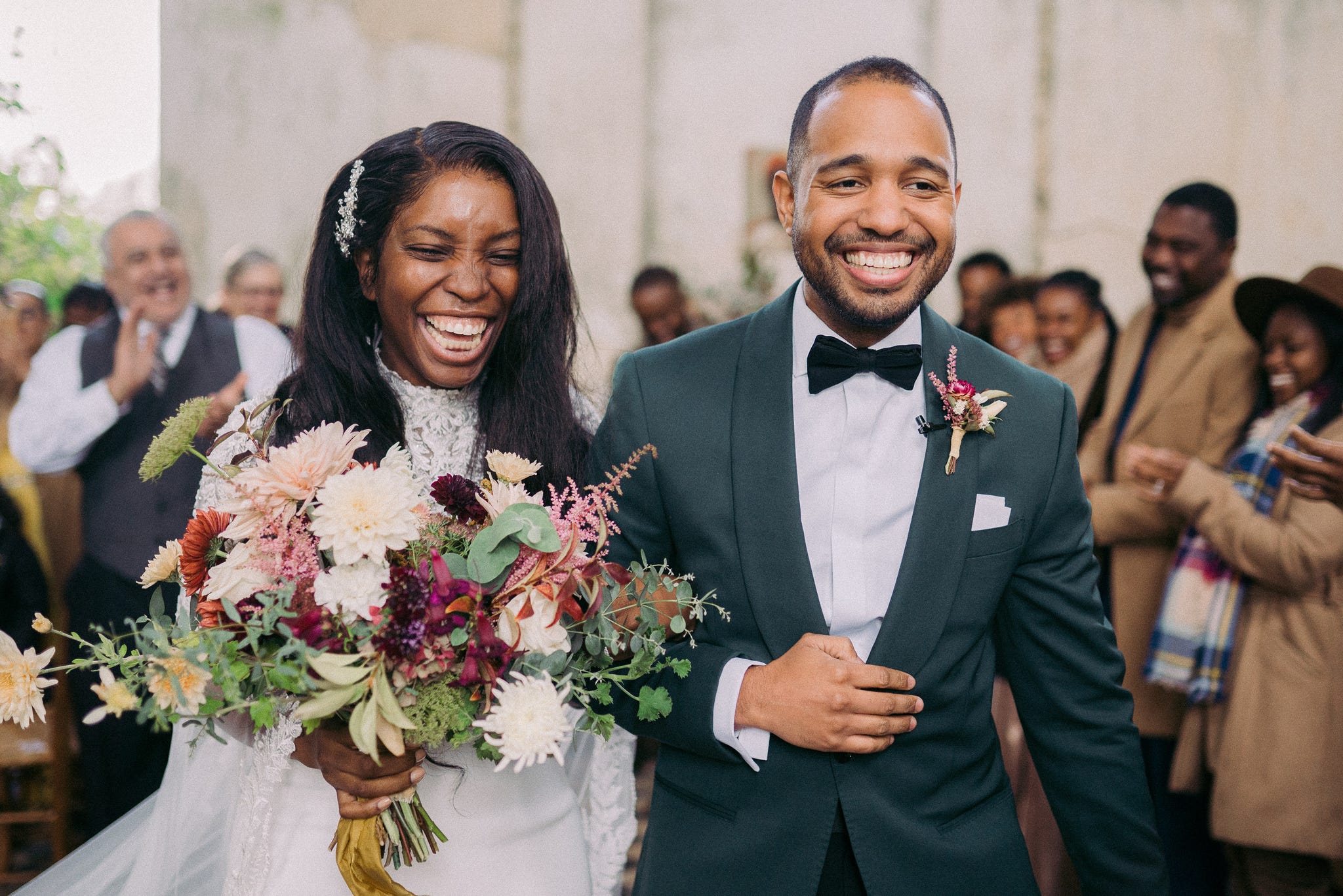 Black Wedding of the Day - A Destination Winter Wedding at a French ...