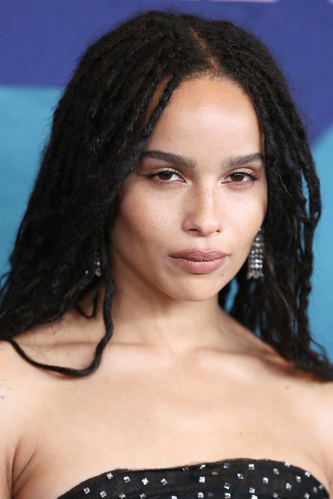 zoe kravitz natural hair styles